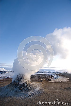 Fumerole Stock Photo