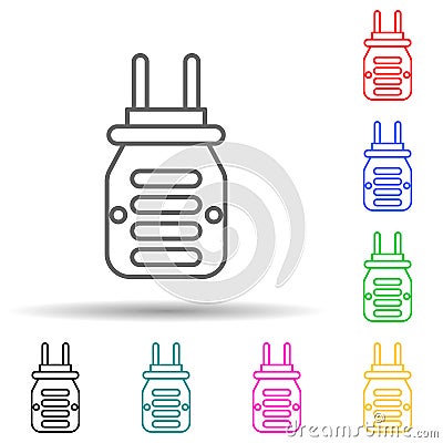fumigator multi color style icon. Simple thin line, outline vector of pest control and insect icons for ui and ux, website or Stock Photo
