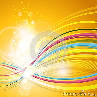 Fun Abstract Party Background Vector Illustration