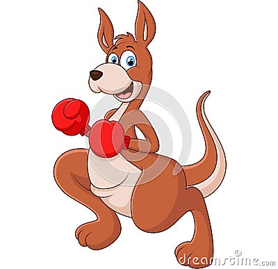 Fun boxing kangaroo Stock Photo