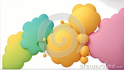 Fun with Color: Abstract PowerPoint Background Stock Photo