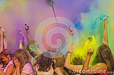 The fun of colors Editorial Stock Photo