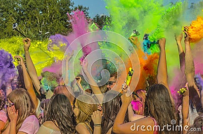 The fun of colors Editorial Stock Photo