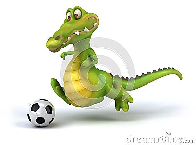 Fun crocodile Stock Photo