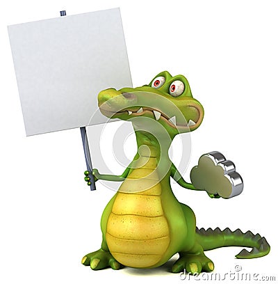 Fun crocodile Stock Photo