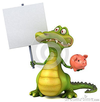 Fun crocodile Stock Photo