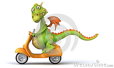 Fun dragon Stock Photo