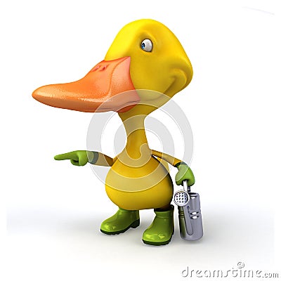 Fun duck Stock Photo