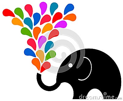 Fun elephant Stock Photo