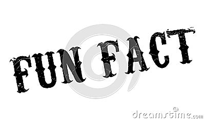 Fun Fact rubber stamp Vector Illustration