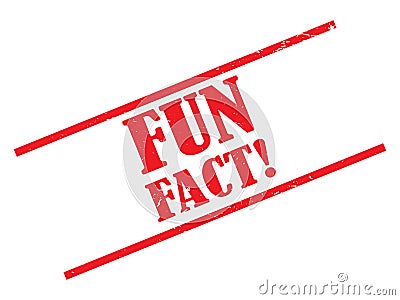 Fun fact stamp Stock Photo