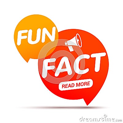 Fun fact typography bubble. Did you know knowledge design text message phrase information Vector Illustration