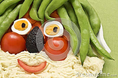 Fun food for kids Stock Photo