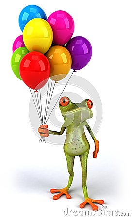 Fun frog Stock Photo