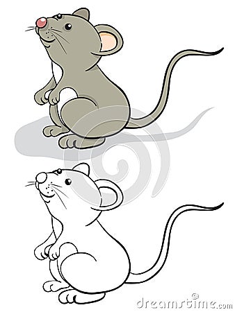 Fun mouse Vector Illustration