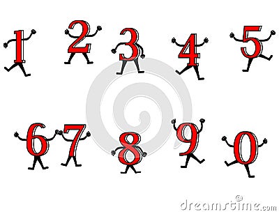 Fun with numbers Vector Illustration