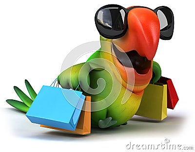 Fun parrot Stock Photo