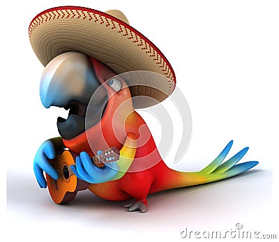 Fun parrot Stock Photo