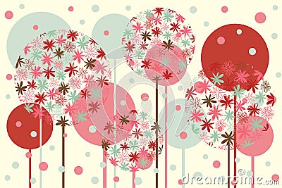 Fun trees Vector Illustration