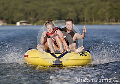 Fun On The Water Stock Photo