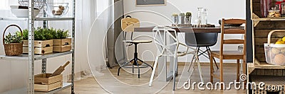 Functional dining room Stock Photo