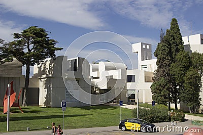 Fundacion Joan Miro in montjuic Stock Photo