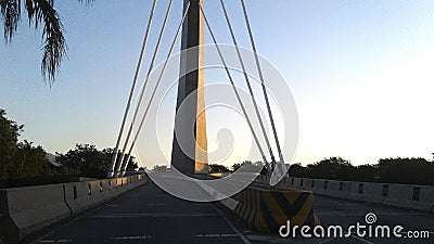 Fundao Island Exit Red Line linha vermelha - Bridge - Avenue - Road - Rio de Janeiro - Brazil Stock Photo