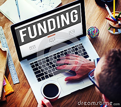 Funding Finance Fundraising Global Business Invest Concept Stock Photo