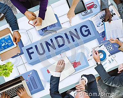 Funding Finance Management Graphics Concept Stock Photo