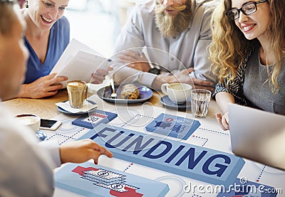 Funding Finance Management Graphics Concept Stock Photo