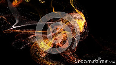 fundo 4k, animação da advecção complexa da simulação das partículas com córregos da turbulência, pirueta e onda em viscoso vídeos de arquivo fundo 4k, animação da advecção complexa da simulação das partículas com córregos da turbulência, pirueta e onda em viscoso vídeos de arquivo