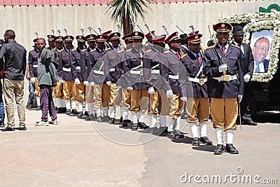 Funeral service of Former Ethiopian President Dr. Negasso Gidada Editorial Stock Photo