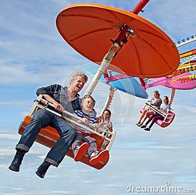 Funfair fairground ride Editorial Stock Photo