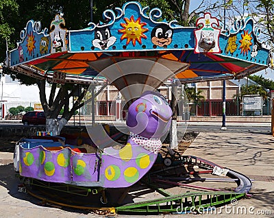Funfair playground kermis children fun Stock Photo