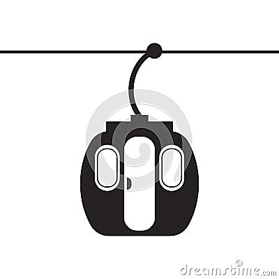 funicular icon Vector Illustration