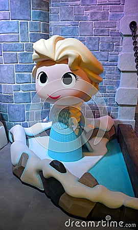 Funko Elsa from Disney`s Frozen Editorial Stock Photo