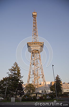 The Funkturm in Berlin Stock Photo