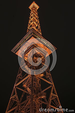 The funkturm berlin germany in the evening Stock Photo