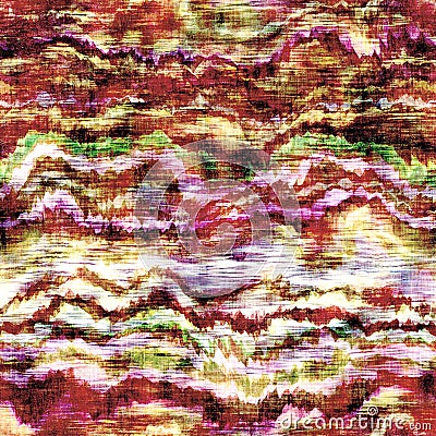 Funky camouflage space dyed style texture material. Seamless colorful boho batik pattern. Mottled modern tie dye fashion Stock Photo