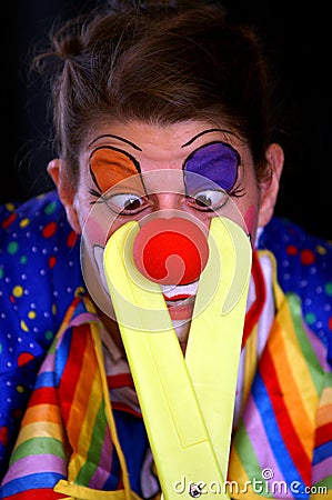 Funky clown Stock Photo