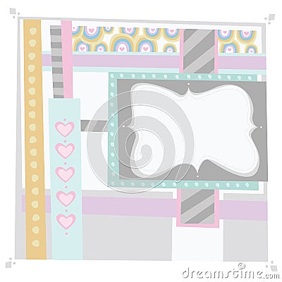 Funky cute background Vector Illustration