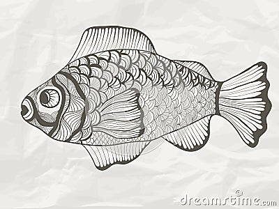 Funky Fish Vector Illustration