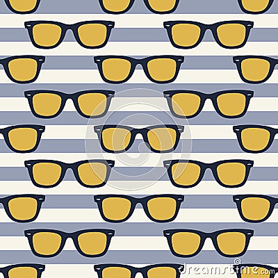 Funky glasses pattern Vector Illustration