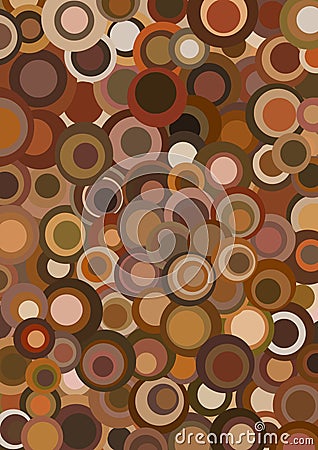 Funky retro brown Stock Photo