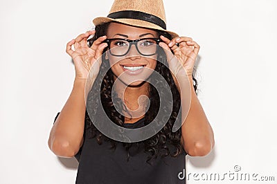 Funky style beauty. Stock Photo