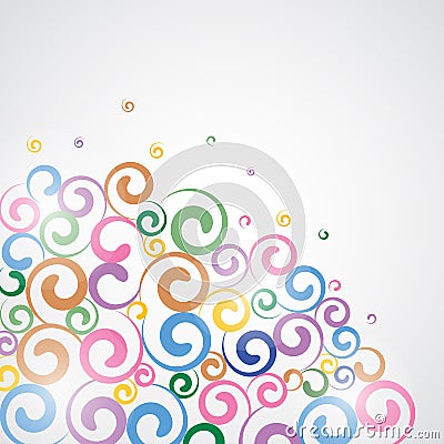 Funky Swirls. Vector Illustration