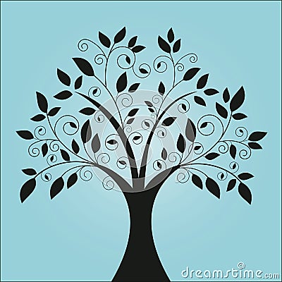 Funky tree Vector Illustration