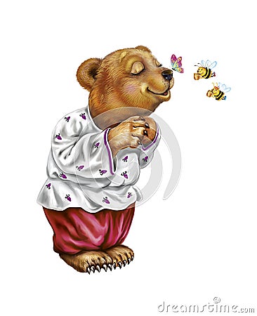 Funny bear Stock Photo