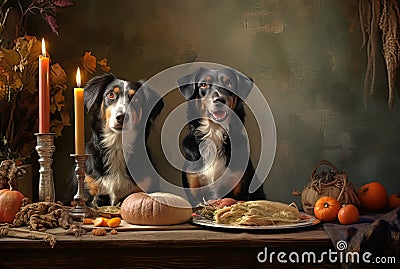 Funny beautiful pets. Generate AI Stock Photo