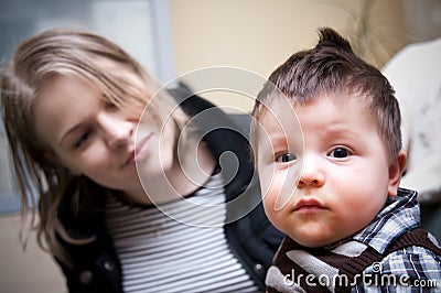 Funny boy portrait Stock Photo